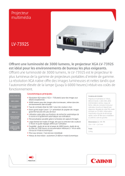 Canon LV-7392S Manuel utilisateur