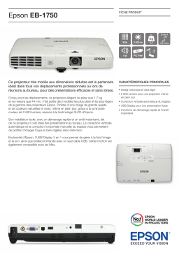 Epson EB-1750 Manuel utilisateur