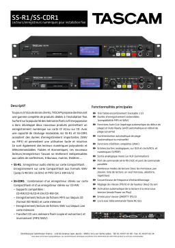 Tascam SS-R1 Manuel utilisateur