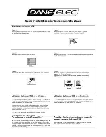 Manuel du propriétaire | DANE-ELEC ZMATE Manuel utilisateur | Fixfr