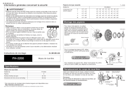 Shimano FH-2200 Manuel utilisateur