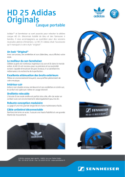 Sennheiser HD 25 ADIDAS ORIGINALS Manuel utilisateur