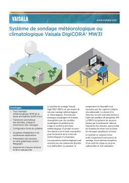 Vaisala MW31 Manuel utilisateur