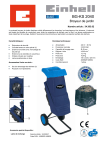 EINHELL BG-KS 2040 Manuel utilisateur