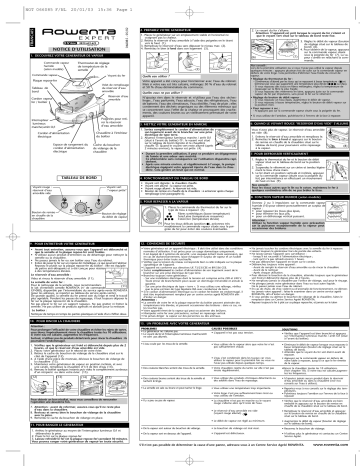 Manuel du propriétaire | Rowenta GENERATEUR EXPERT Manuel utilisateur | Fixfr