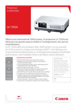 Canon LV-7392A Manuel utilisateur