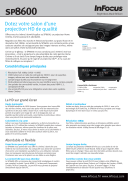 Infocus SP8600SP8604 Manuel utilisateur