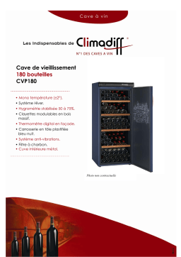 Climadiff CVP 180 Manuel utilisateur