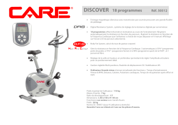 Manuel du propriétaire | CARE FITNESS DISCOVER 50512 Manuel utilisateur | Fixfr