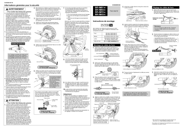 Manuel du propriétaire | Shimano BR-IM81-R Manuel utilisateur | Fixfr