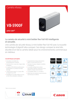 Canon VB-S900F Manuel utilisateur