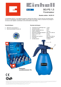 EINHELL BG-PS 1.5 Manuel utilisateur