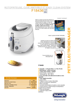 DeLonghi F18436 Manuel utilisateur