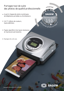 Sagem PHOTO EASY 150 Manuel utilisateur