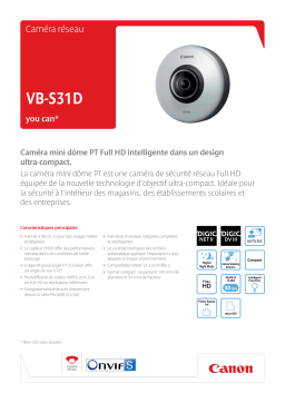 Canon VB-S31D Manuel utilisateur