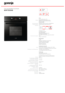 Gorenje BOP7303AB Manuel utilisateur