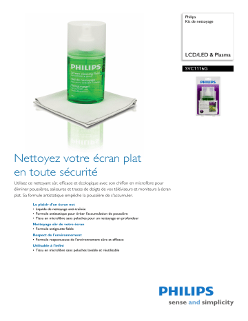 Manuel du propriétaire | Philips SVC1116G Manuel utilisateur | Fixfr