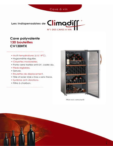 Manuel du propriétaire | Climadiff CV130HTX Manuel utilisateur | Fixfr