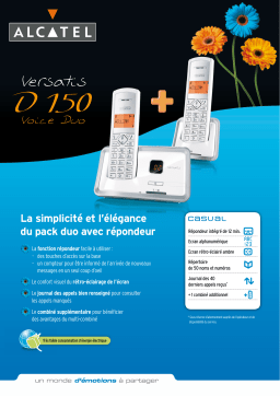 Alcatel VERSATIS D 150 VOICE DUO Manuel utilisateur