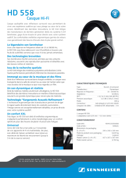 Sennheiser HD 558 Manuel utilisateur