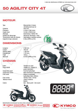 KYMCO 50 AGILITY CITY 4T Manuel utilisateur