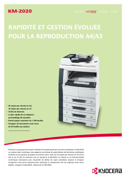 KYOCERA KM-2020 Manuel utilisateur