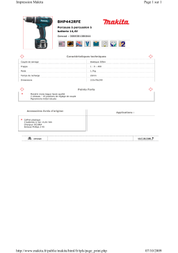 Makita BHP442RFE Manuel utilisateur