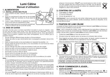 Manuel du propriétaire | VTech LUMI CALINE Manuel utilisateur | Fixfr