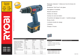 Ryobi CCD-1201 Manuel utilisateur