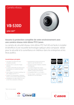 Canon VB-S30D Manuel utilisateur