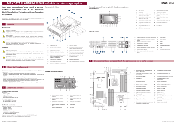 Manuel du propriétaire | MAXDATA PLATINUM 2200 IR M7 Manuel utilisateur | Fixfr