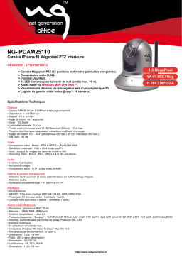 NET GENERATION NG-IPCAM25110 Manuel utilisateur