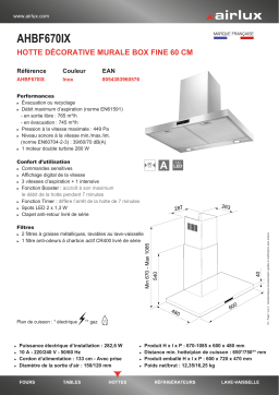 AIRLUX AHC625BK Manuel utilisateur