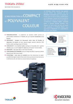 KYOCERA TASKalfa 2550ci Manuel utilisateur