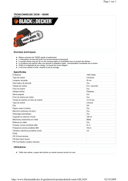 Black & Decker GK1630 Manuel utilisateur