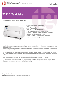 TallyGenicom T2150 Manuel utilisateur