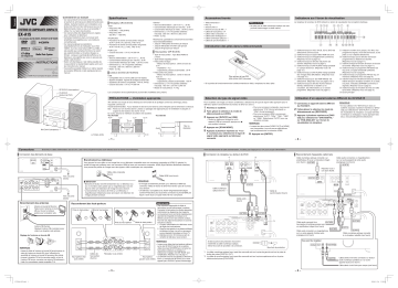 Manuel du propriétaire | JVC EXA15 PAGE 1-8 Manuel utilisateur | Fixfr