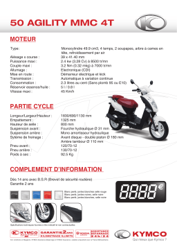 KYMCO 50 AGILITY MMC 4T Manuel utilisateur