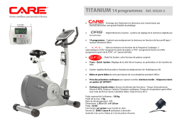 CARE FITNESS Titanium Manuel utilisateur