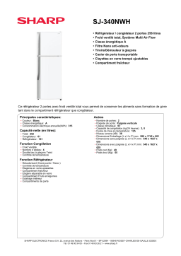 Sharp SJ-340N Manuel utilisateur