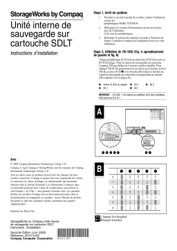 HP STORAGEWORKS SDLT 320 TAPE DRIVE Manuel utilisateur