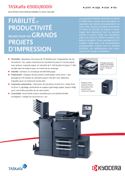 KYOCERA TASKALFA 8000I Manuel utilisateur