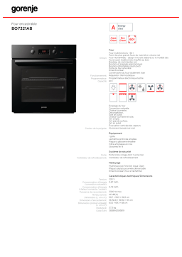 Gorenje BO7321AB Manuel utilisateur