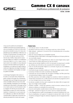 QSC Audio CX168 Manuel utilisateur