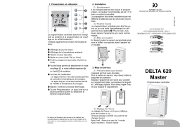 DELTA DORE DELTA 620 MASTER Manuel utilisateur