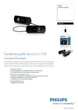 Philips SBA220 Manuel utilisateur