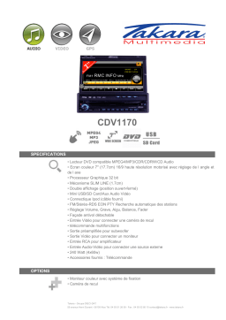 Takara CDV1170 Manuel utilisateur