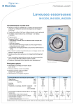 ELECTROLUX LAUNDRY SYSTEMS W4250N Manuel utilisateur