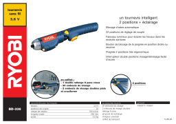 Ryobi BD-336 Manuel utilisateur