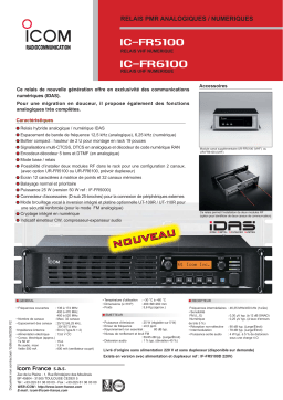 ICOM IC-FR5100 Manuel utilisateur